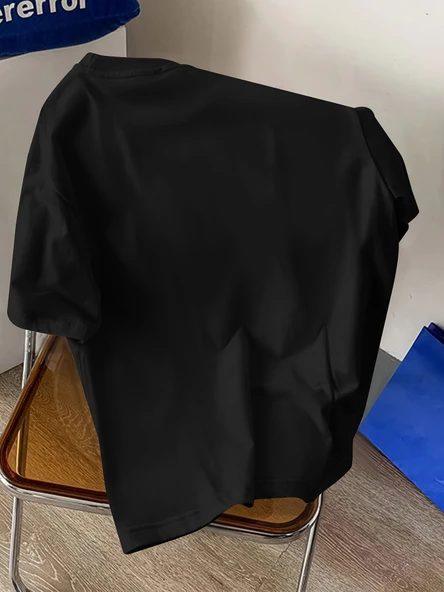 Unisex W Baskılı Tasarım Tshirt - Resim 2