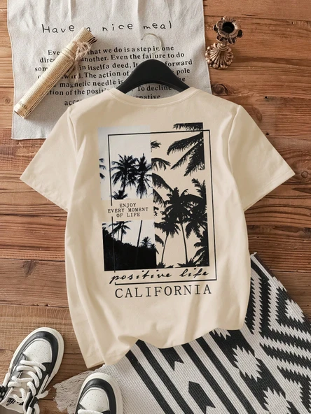 Unisex Every Moment Baskılı Tasarım Tshirt - Resim 7