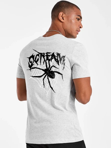 Unisex Scream Baskılı Tasarım Tshirt - 12