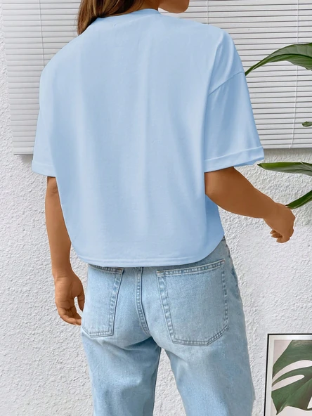 Unisex Dont Over Think Baskılı Tasarım - Resim 11