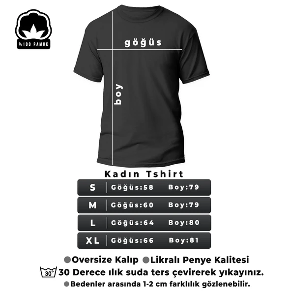 Unisex Black Baskılı Tasarım Tshirt - 3