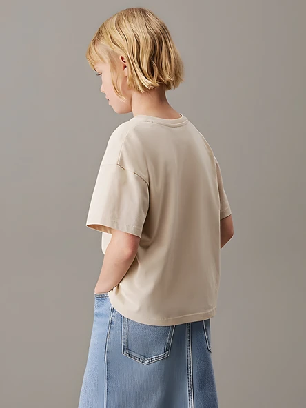 Çocuk YazılıKalp baskılı Pamuklu Tshirt - Resim 11