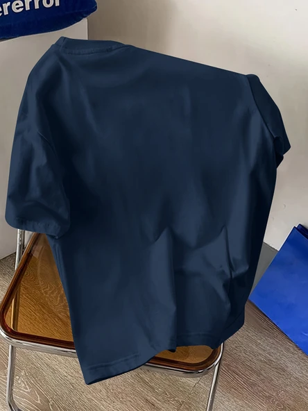 Unisex W Baskılı Tasarım Tshirt - Resim 11