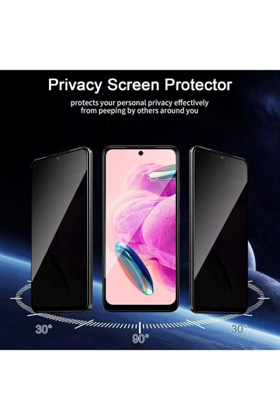 Xiaomi Redmi Note 12 Pro 5g Hayalet Privacy Kırılmaz Cam Seramik Nano Ekran Koruyucu - 2