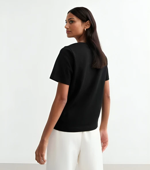 Unisex MANHANTTAN Baskılı Tasarım Tshirt - 2