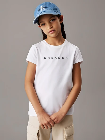 Çocuk Dreamer Baskılı Pamuklu Tshirt ürün görseli 1