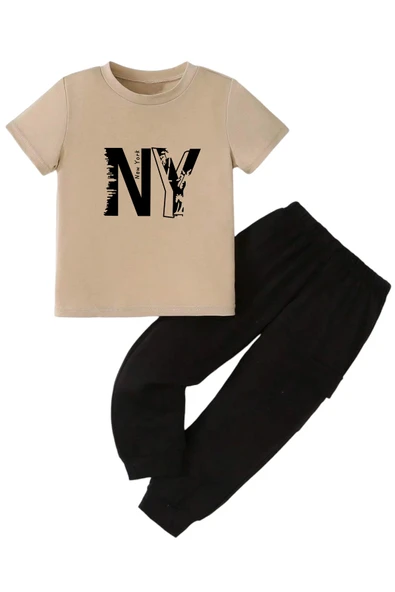 Çocuk NewYork Baskılı Eşofman Takımı - 7