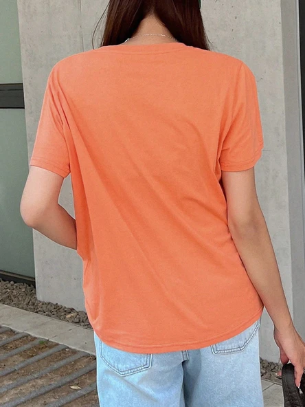 Unisex Sunshine Smiling Baskılı Tasarım Tshirt - 8