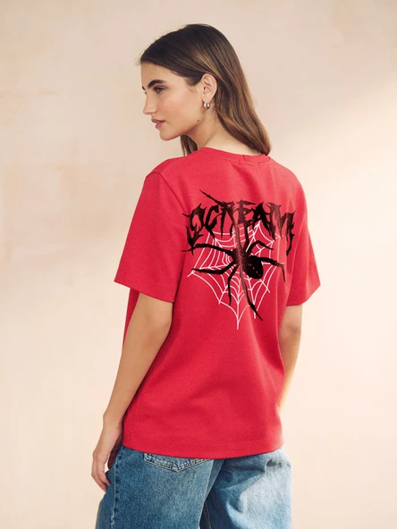 Unisex Scream Baskılı Tasarım Tshirt - 10