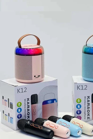 K12 Kablosuz Karaoke Mikrofon Taşınabılır Bluetooth - 4