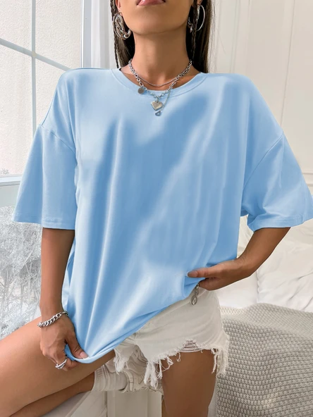 Unisex Yazılı Kalp Baskılı Tasarım Tshirt - Resim 8