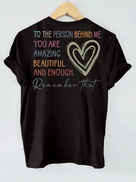 Remember That Baskılı Tasarım Tshirt - Resim 5