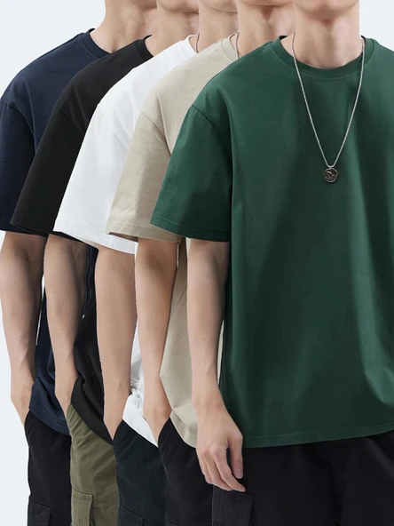 Unisex Basic Model 5'll Tshirt - Resim 8