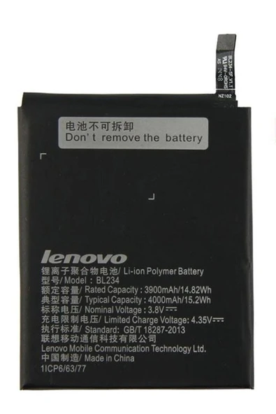 Lenovo P70 Batarya Pil - Bl-234 - 4000 Mah -  Kalite