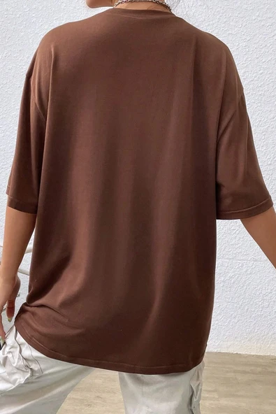 Unisex Paris Baskılı Oversize Tshirt - Resim 4