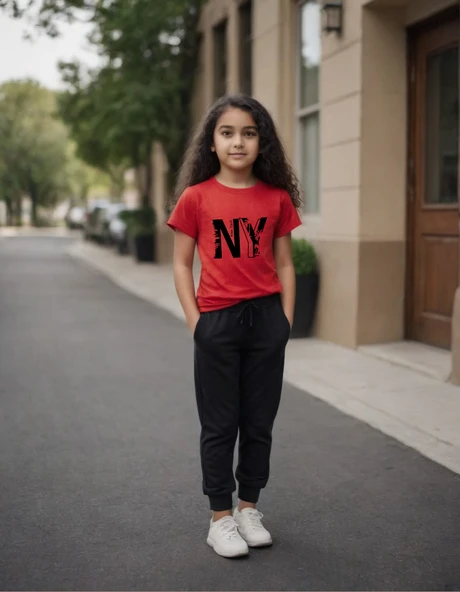 Çocuk NewYork Baskılı Eşofman Takımı - 1