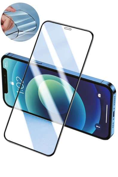 Galaxy A05 Uyumlu Kılıf Ve Ekran Koruyucu Set Soft Premium Silikon Kırılmaz Nano Cam - Siyah - 5