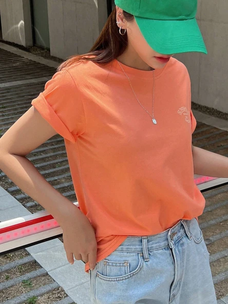 Unisex Sunshine Smiling Baskılı Tasarım Tshirt - 7