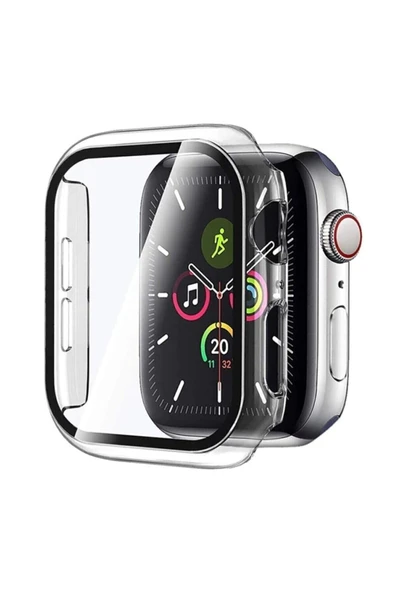 Apple Watch 2 3 4 5 6 Se 44mm Kılıf Kasa Ve Ekran Koruyucu 360 Tam Koruma Kapak