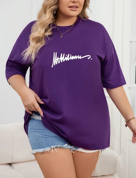 Unisex İmza Baskılı Tasarım Tshirt - 5