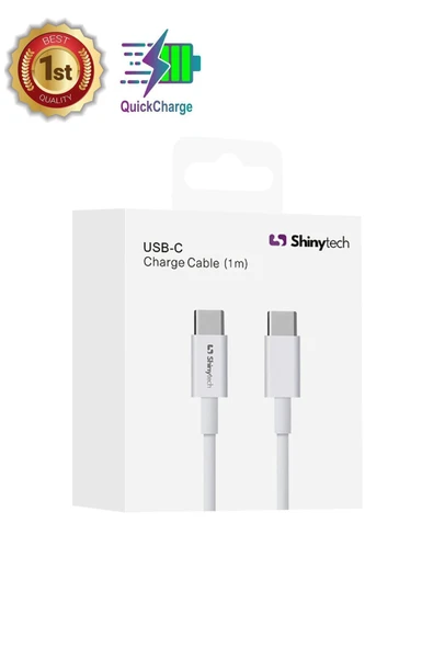 Apple Iphone 15 16 Uyumlu Şarj Kablosu Usb-c To Usb-c Type-c (1M) Beyaz - 2