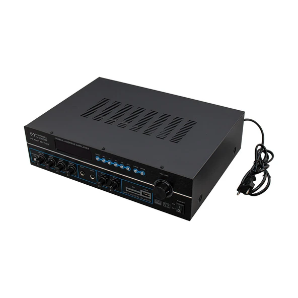 MAGICVOICE MV-530 120 WATT USB/SD/UK BLUETOOH 2 MİK GİRİŞLİ 2 BÖLGELİ HAT TRAFOLU ANFİ - 4