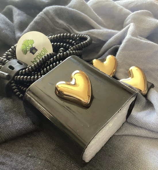 Brokoli Home iPhone 18W/20W Uyumlu Şarj Kılıfı, Şarj Örme Aparatı, Kablo Koruyucu Aparatı,A.Kalp