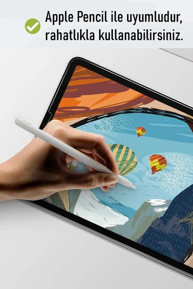 Ipad Air 13 Inç 2024 Uyumlu Nano Kırılmaz Ekran Koruyucu Şeffaf Esnek Cam  Tam Uyumlu - Resim 2