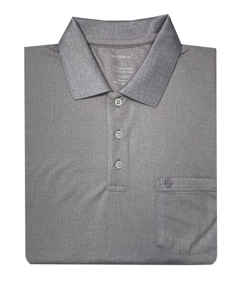 Ercan Yakalı Klasik Fit Kısa Kol Erkek Tişört 7238