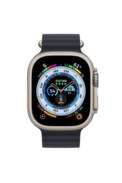 Apple Watch Ultra Gps Cellular 49mm Titanyum Kasa (YEŞİL ,TURUNCU, BEYAZ ,SİYAH) - 6