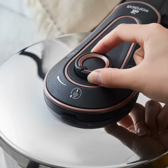 Karaca Astrid İndüksiyon Tabanlı Düdüklü Tencere 6 Lt Rose Rose Gold - 2