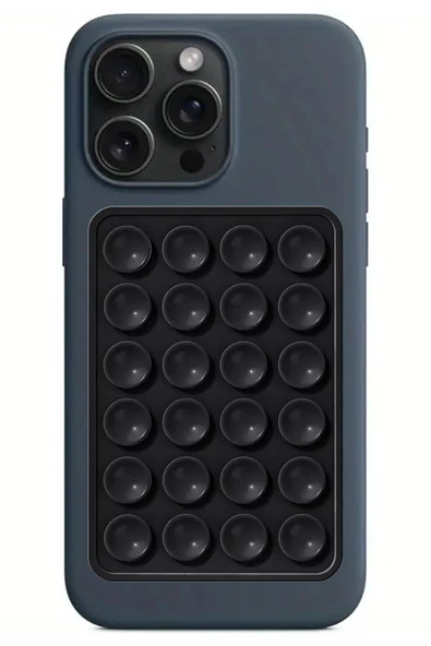Silikon Vakumlu Telefon Tutucu, Cep Telefonu için Silikon Yapışkanlı, Kaymaz Vantuz Telefon Tutucu - 2