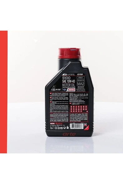 Motul 5100 10W-40 4T Motosiklet Motor Yağı – 2 x 1 Litre | Yarı Sentetik | Güncel Ürün - 3