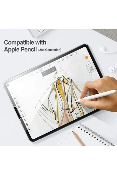 Apple Ipad Air 4. Ve 5.nesil Uyumlu 10.9 2021/2022 Ekran Koruyucu Nano Teknoloji Esnek Kırılmaz Cam - Resim 3