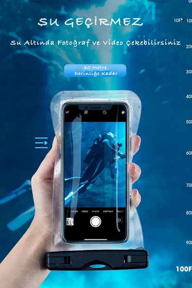Universal Su Geçirmez Telefon Kılıfı Huawei Samsung Iphone Oppo Uyumlu Telefon Sıvı Koruyucu Kılıf - 5