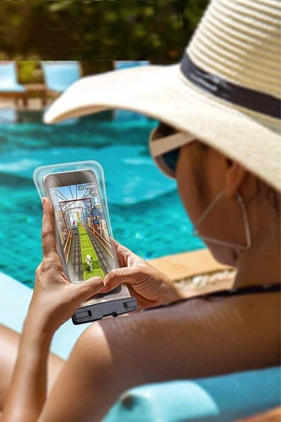 Universal Su Geçirmez Telefon Kılıfı Huawei Samsung Iphone Oppo Uyumlu Telefon Sıvı Koruyucu Kılıf - 6