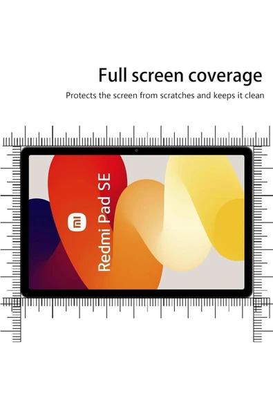 Xiaomi Redmi Pad SE 11 Inç Nano Kırılmaz Ekran Koruyucu Kırılmaz Şeffaf Cam Koruyucu Tam Uyumlu - 4