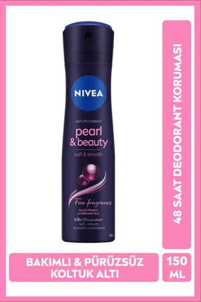 Nivea Pearl & Beauty Fine Fragrance Kadın Deodorant Sprey 150 ml