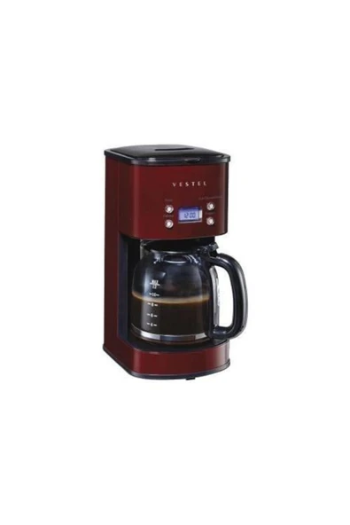 Retro Bordo Filtre Kahve Makinası 1000w 12 Fincan Kapasite - 3