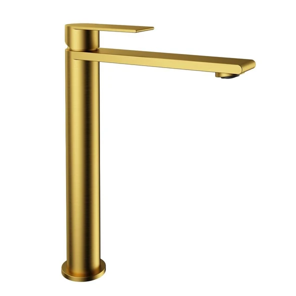 FONTANA YÜKSEK LAVABO BATARYASI (FIRÇALANMIŞ ALTIN) FJ-SS1022 ürün görseli