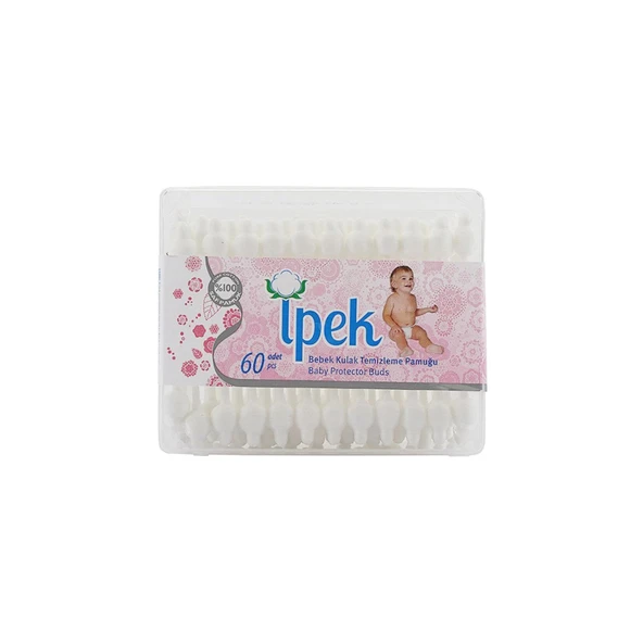 İpek Bebek Kulak Temizleme Pamuğu 60'lı