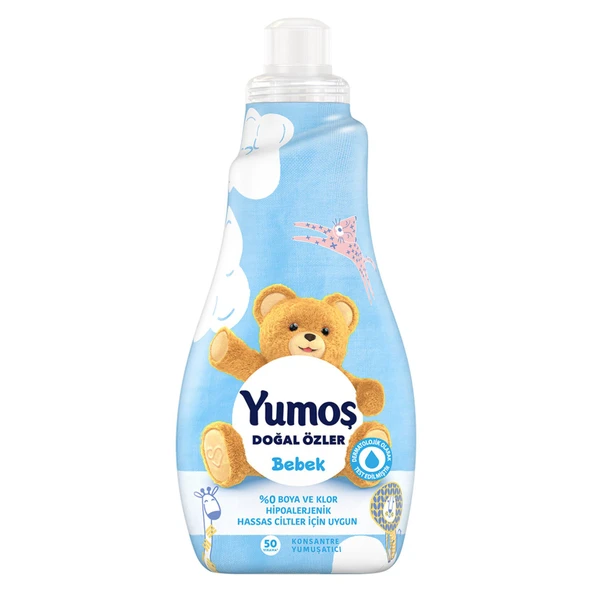 Yumoş Çamaşır Yumuşatıcısı Doğal Özler Bebek 50 Yıkama 1200 Ml