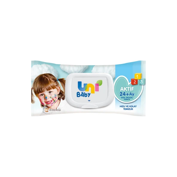 Uni Baby Aktif Islak Mendil 72'li