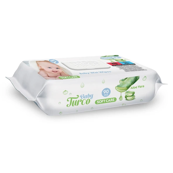 Baby Turco Softcare Aloeveralı Islak Havlu 90'lı