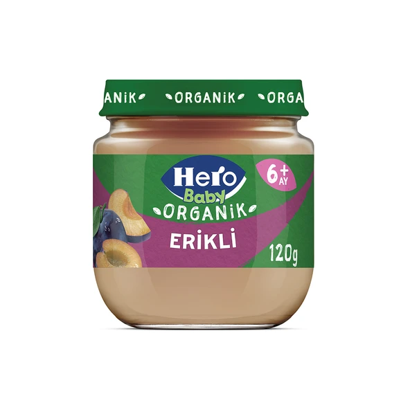 Hero Baby Organik Erik Püreli Kavanoz Mama 120 G