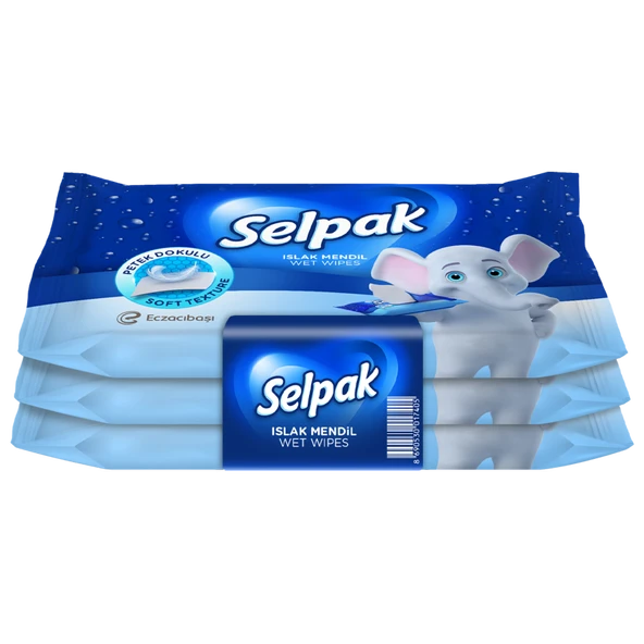 Selpak Klasik Islak Cep Mendil 3x10'lu