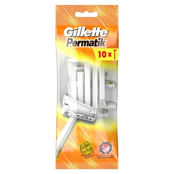 Gillette Permatik Kullan At Tıraş Bıçağı 10'Lu