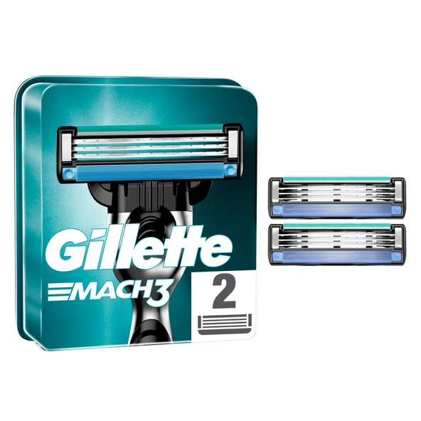 Gillette Mach3 Yedek Tıraş Bıçağı 2 Adet