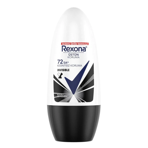 Rexona Invisible Black + White 72Sa Roll On 50 Ml - 1