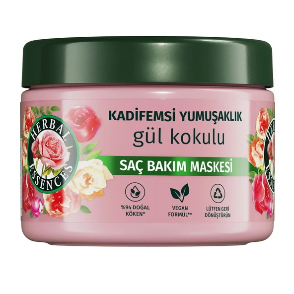 Herbal Essences Kadifemsi Yumuşaklık Saç Bakım Maskesi 300 Ml